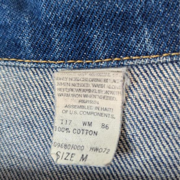 SOLD Vintage 80s embellished sunburst thunderbird denim jacket - Picture 6 of 6